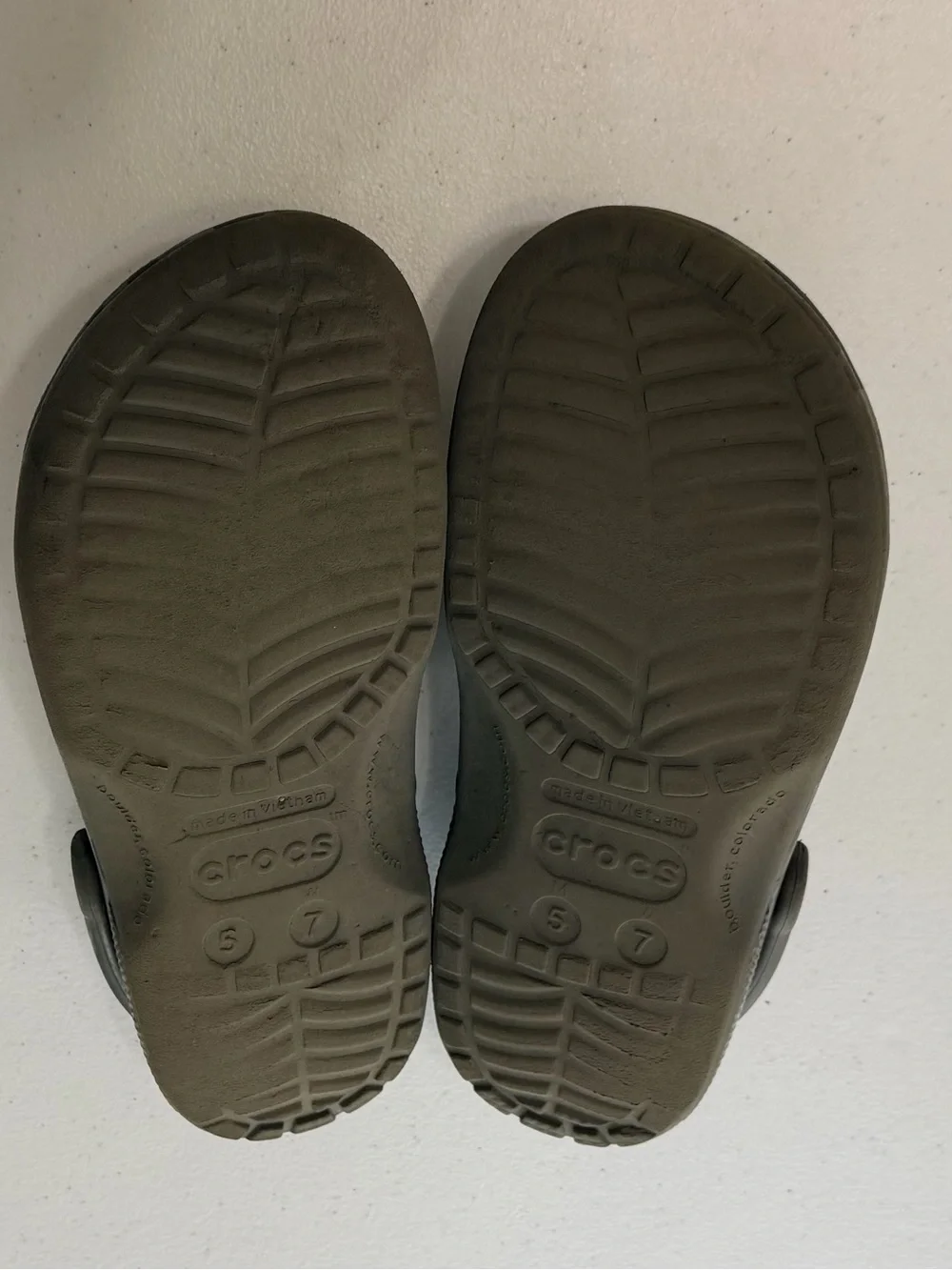 Gray Camouflage Crocs Clog Sandals